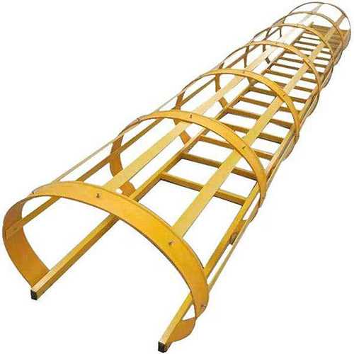 Escalera Con Jaula De Fibra De Vidrio